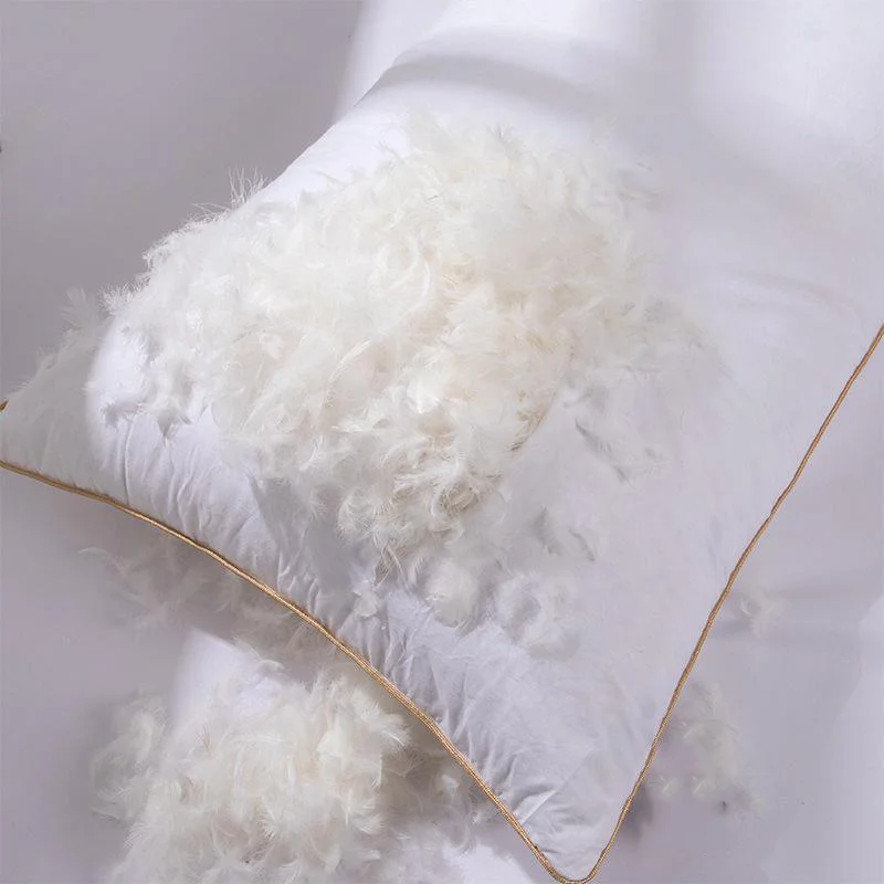 Wholesale washed white goose /duck feather down pillow insert cushion inner for hotel and home used pillow core