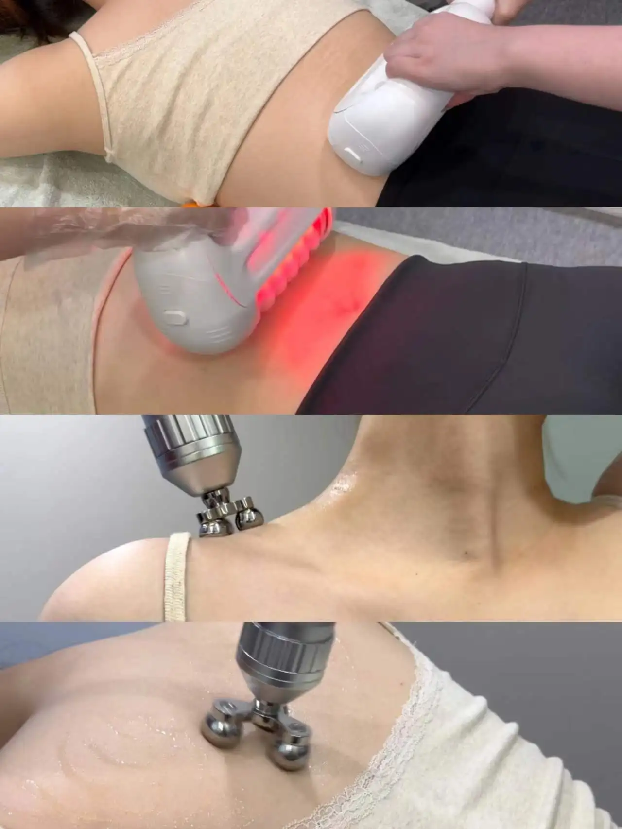 Lymphatic Drainage Cellulite Reduction Beauty Slimming Machine Inner Ball Red Light Therapy Roller Machine Body Massage Machine