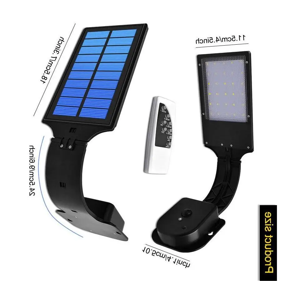 High Light outdoor waterproof solar light PIR Motion Inductor garden Solar power lamp With handlep