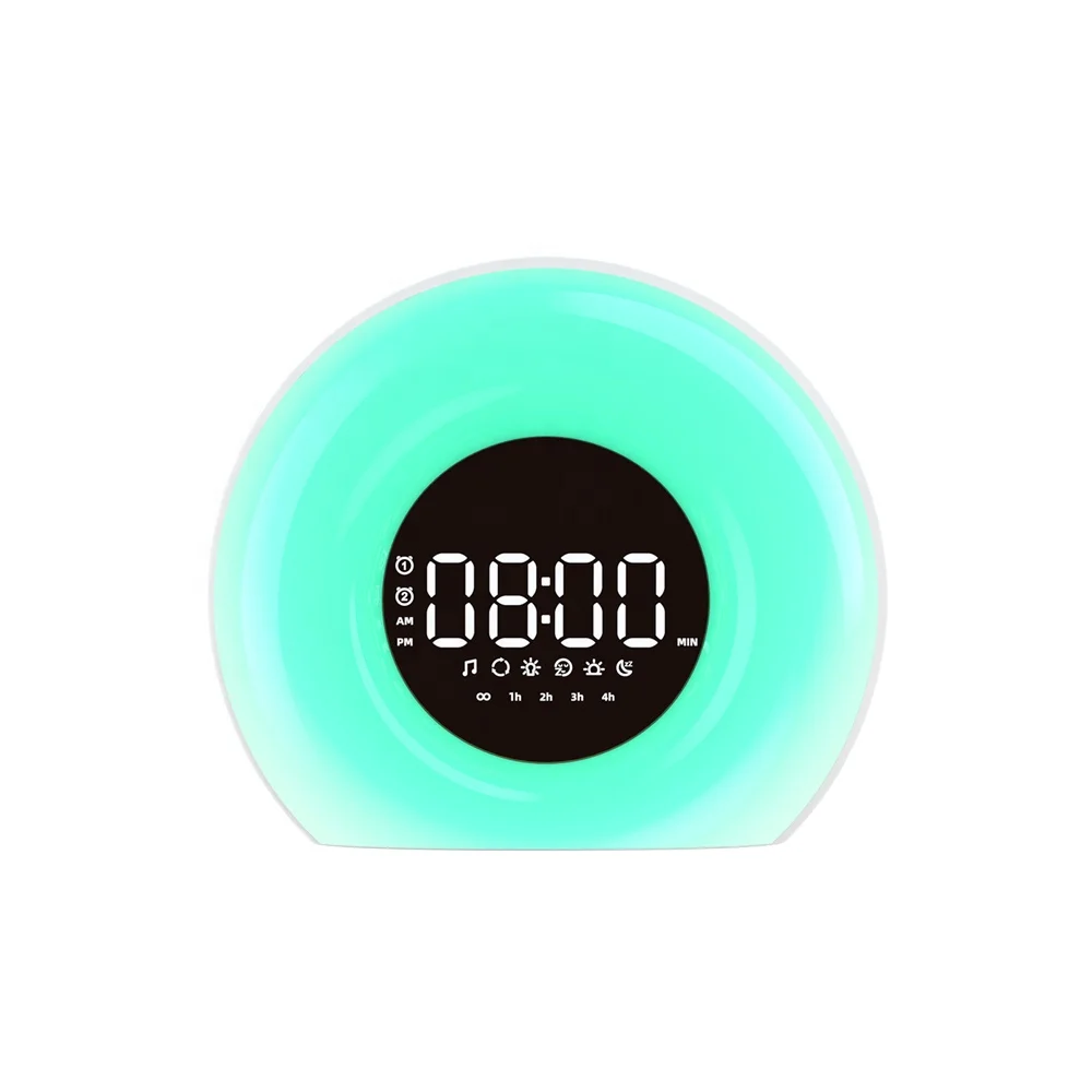 Hot Sale Soothing Sounds Dawn Simulator Sunlight Wake Up Alarm Clock Wake-up Light