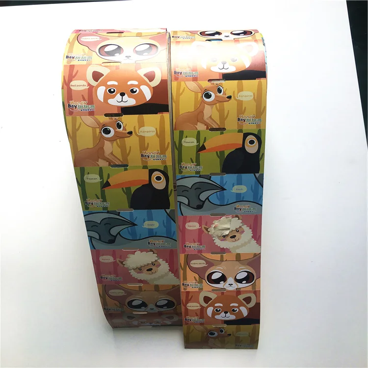 Custom waterproof vinyl  Custom printing sticker colorful paper logo entrance admission stickers airline labels