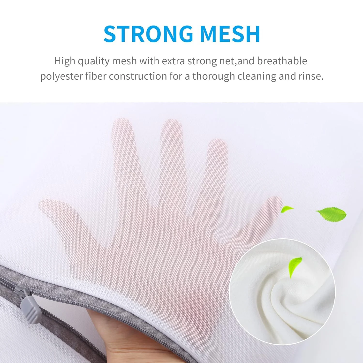 9 Piece 3 Sizes Mesh Laundry Bag with Zipper Lingerie Bags for Washing Underwear Reusable Washing Bag Sets