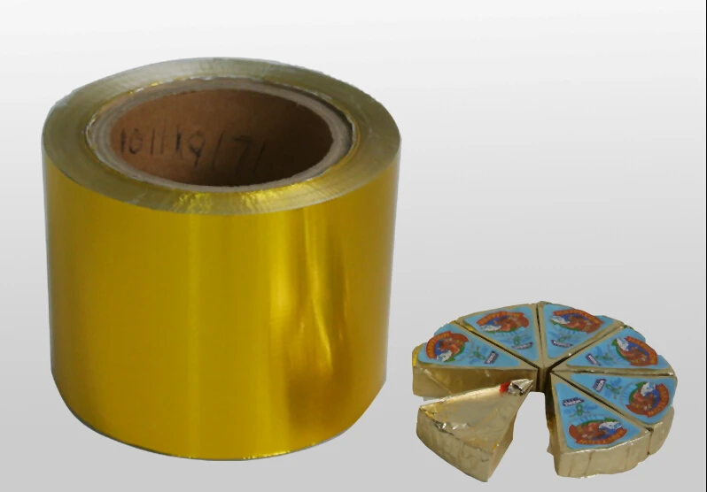 KEMAO Product Golden Supplier Aluminum Foil Wholesale Good Price Raw Material Food Rream Cheese Foil