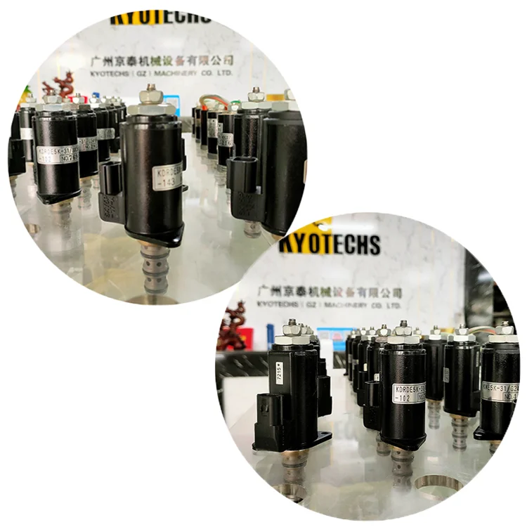 KDRDE5K-50/30C50-143 YN35V00004F1 K7V63/125 SK350-8 SK450-8 Excavator Solenoid Valve