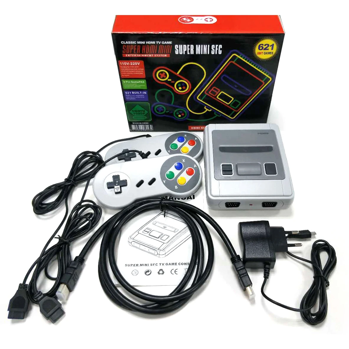 Retro HD Video Game Console AV Output TV Consoles Built-in 661 Classic Games Dual Gamepad Gaming Player