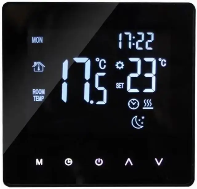 WiFi Thermostat Touch Screen Tuya Smart Home Room Underfloor Heating Controller Color Display