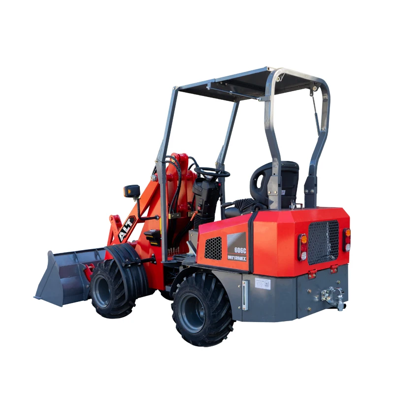 High Quality New Diesel Front Loader  0.6 Ton 600kg 606 Model Small Wheel Loader For Sale