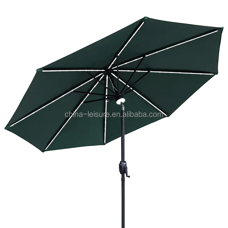 Solar Light LED Lights Parasol Patio Umbrella with Led Solar with Speaker