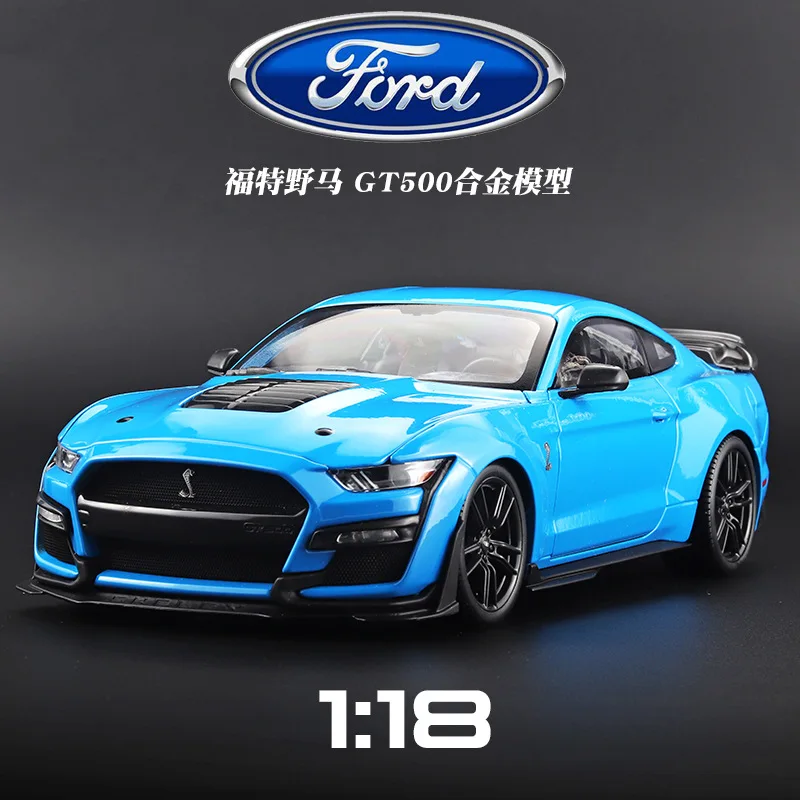 Фигурка Meritor 1:18 модель машины Ford Mustang GT Shelby Roadster автомобиля украшение из сплава коллекционная литой автомобиль
