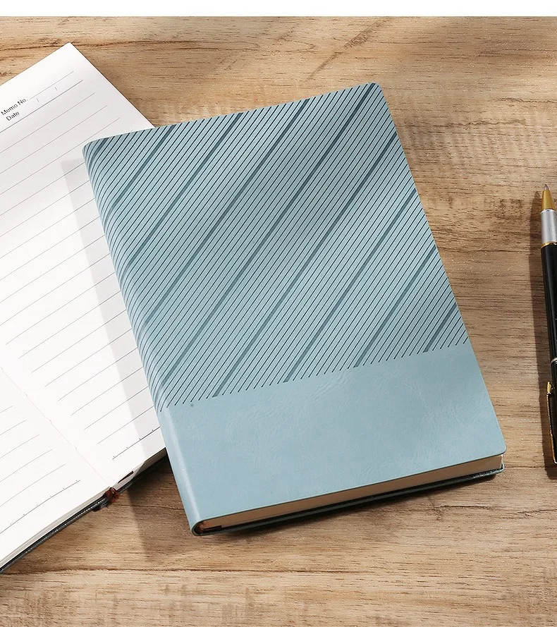 Customizable A5 Thick Minimalist Notebook for Business and Office featuring Thermal and Sewing Binding