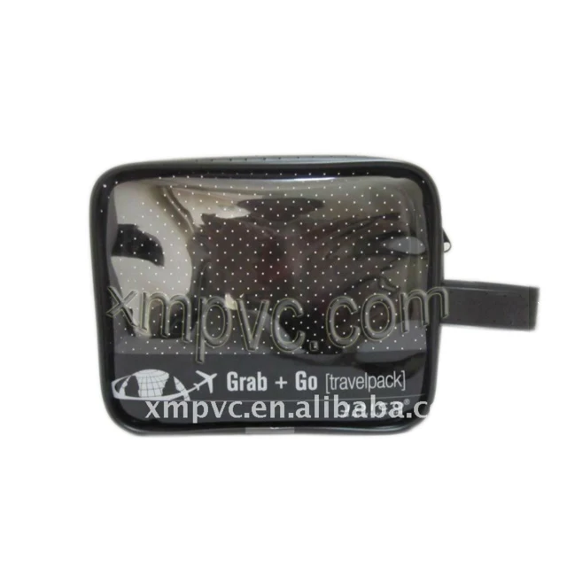 Noble PVC Cosmetic Bag Zipper Closure Fashionable Candy Pattern Printed Case Travel Customizable Available PU Leather Plastic PC