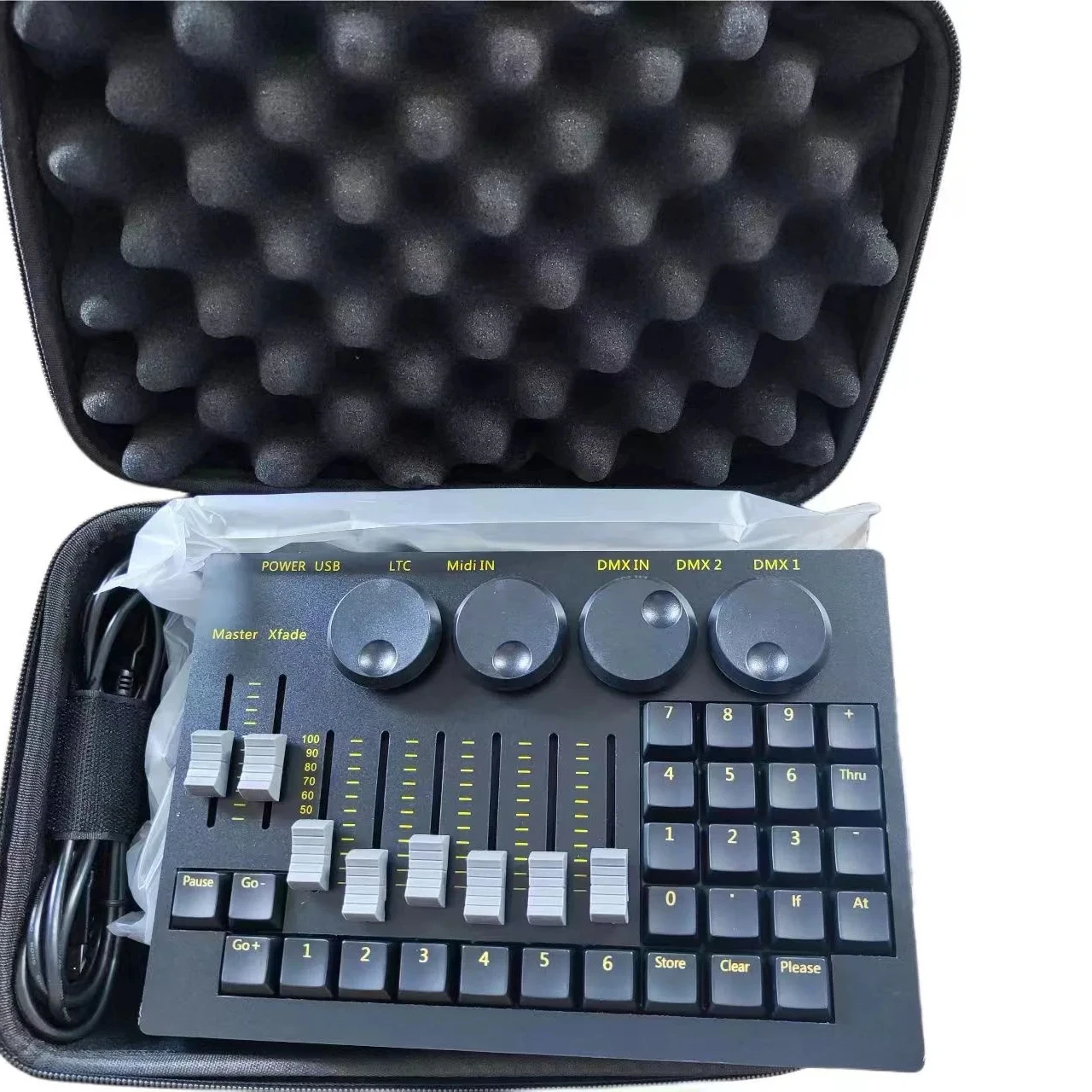 Dmx512 контроллер сценического освещения мини на ПК консоли диско Свадебная вечеринка мини командное крыло