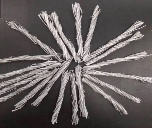 PP twisted bundle fiber Fiber Reinforced Concrete high crack resistance PP fiber for concrete