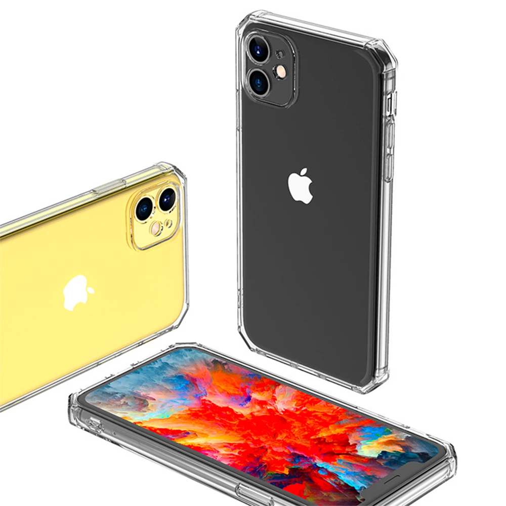 most cheap transparent tpu material mobile phone protective case for iphone 7 to iphone 12