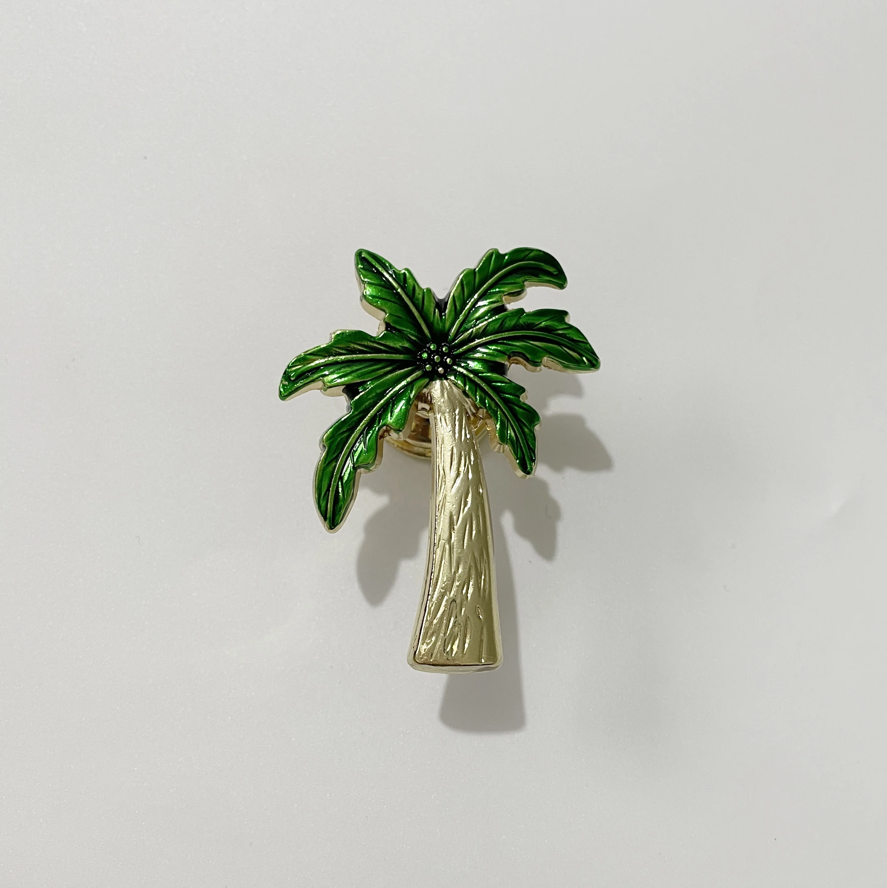 Green cabinet knob palm tree drawer handle furniture handles & knobs