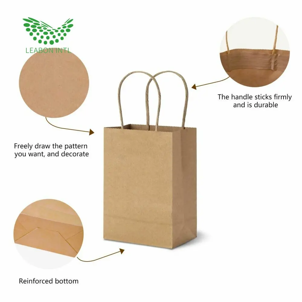 Fully Automatic Square Bottom Kraft Paper Bag Machine Making Paperbags With Twsited Rope Handle Made Paper Bag