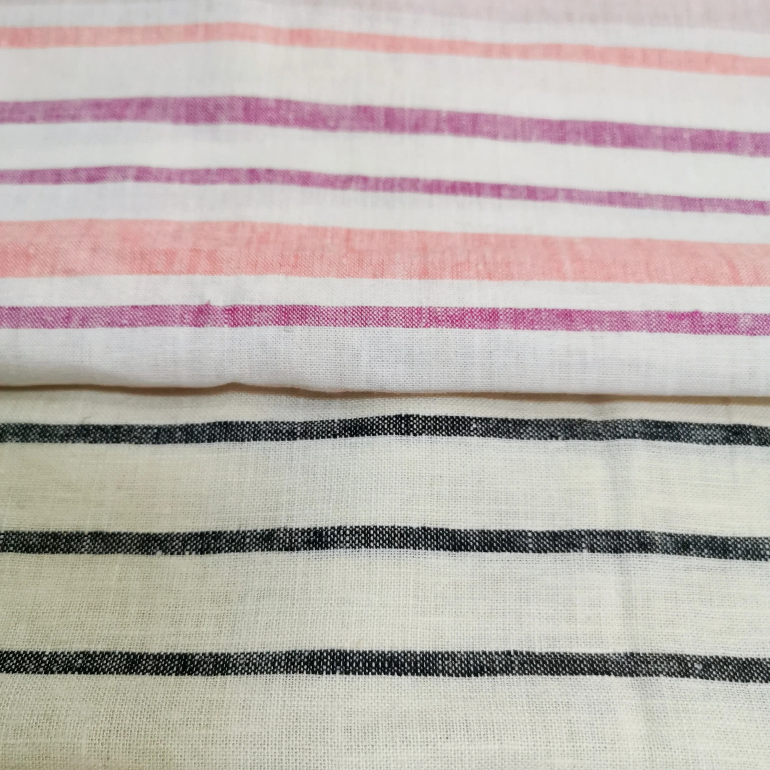 Wholesale soft wash classical stripe cotton yarn dyed woven fabric for summer clothing