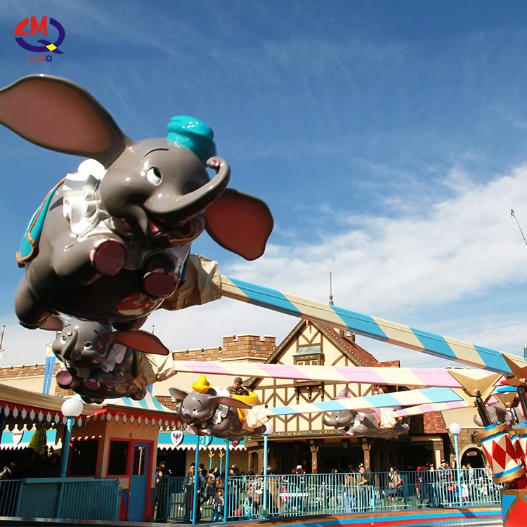 Limeiqi Play Amusement Equipment  Kids Rides Outdoor Indoor Playground Flying Elephant