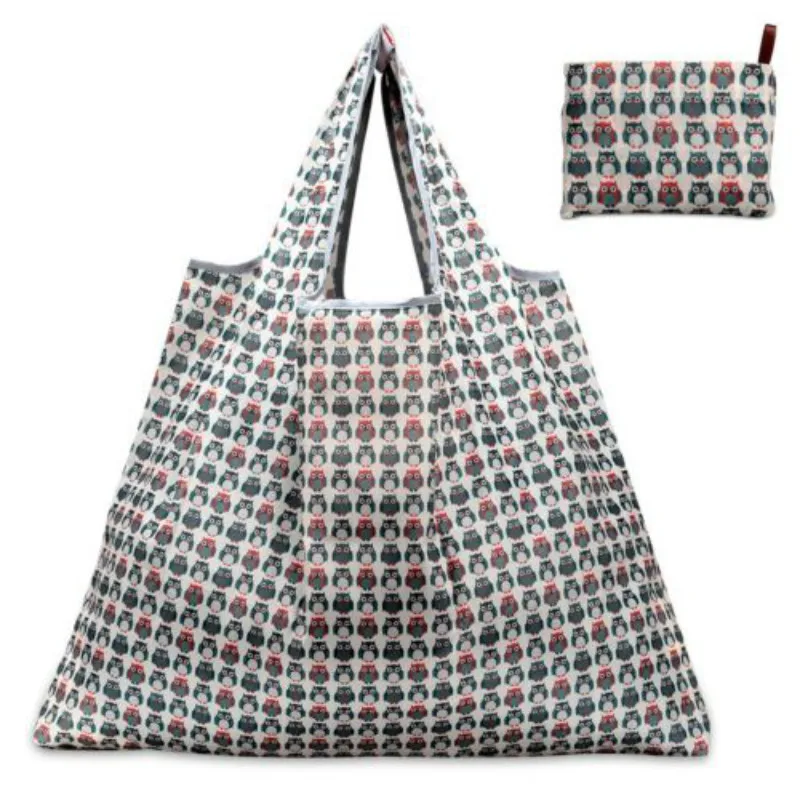Cute Lady Foldable Recycle Bag Eco Reusable Shopping Bag