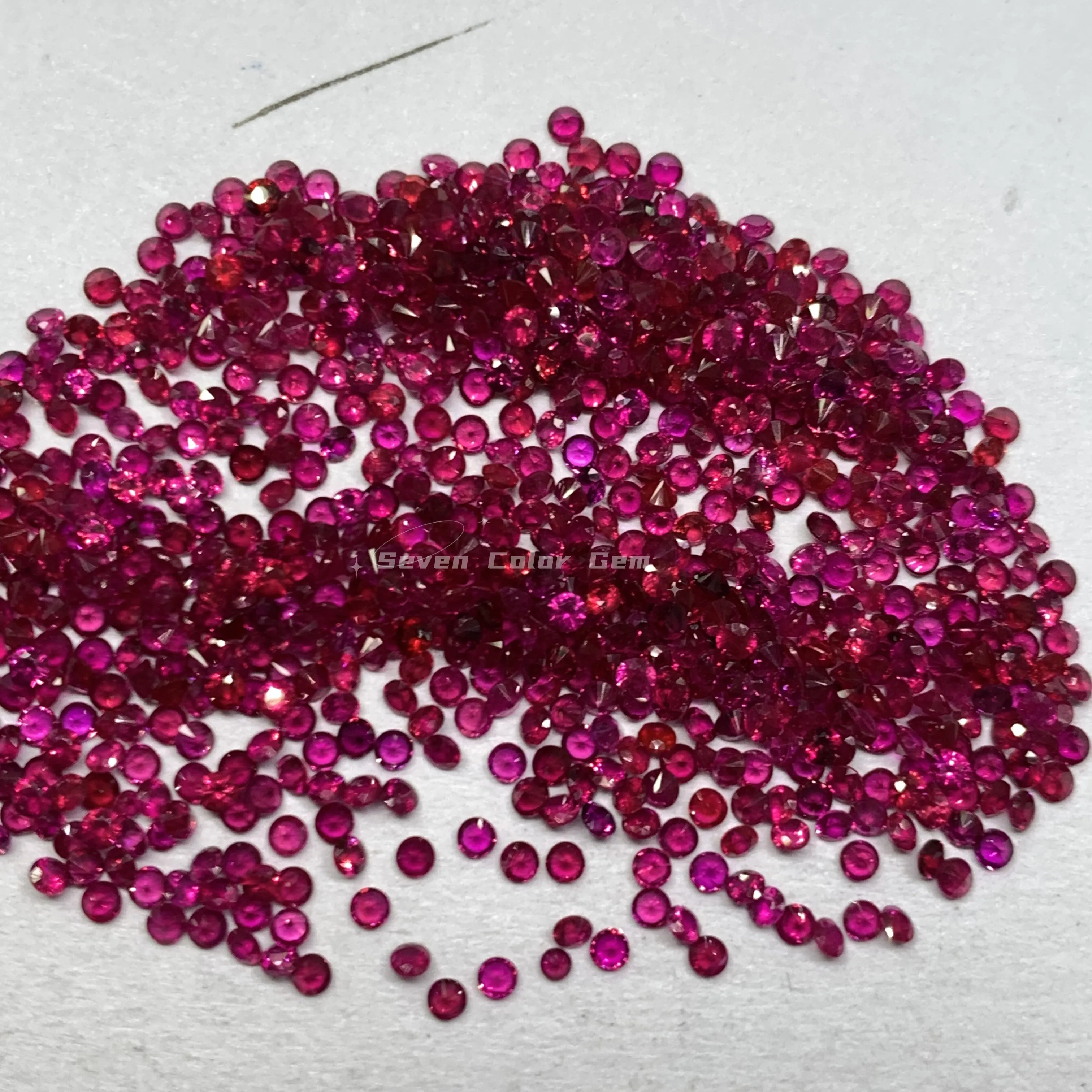 1mm Natural ruby gemstone pigeon blood ruby rose precious stone melee brilliant rough ruby natural loose gems