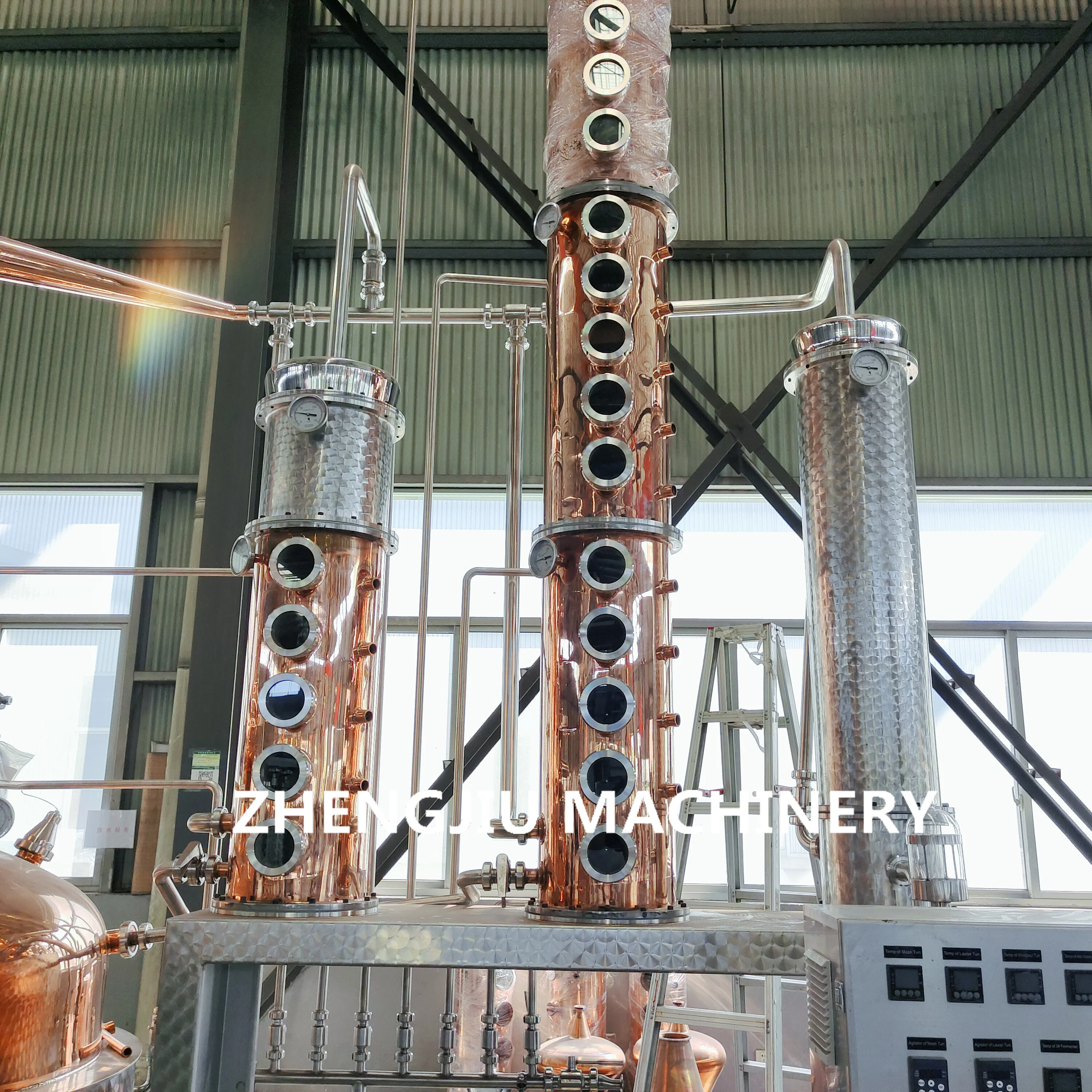 whisky distillation equipment copper distiller vodka distillery for sale