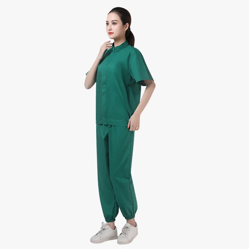 Summer food factory overall work suit work clothes men work clothes two piece workwear overalls