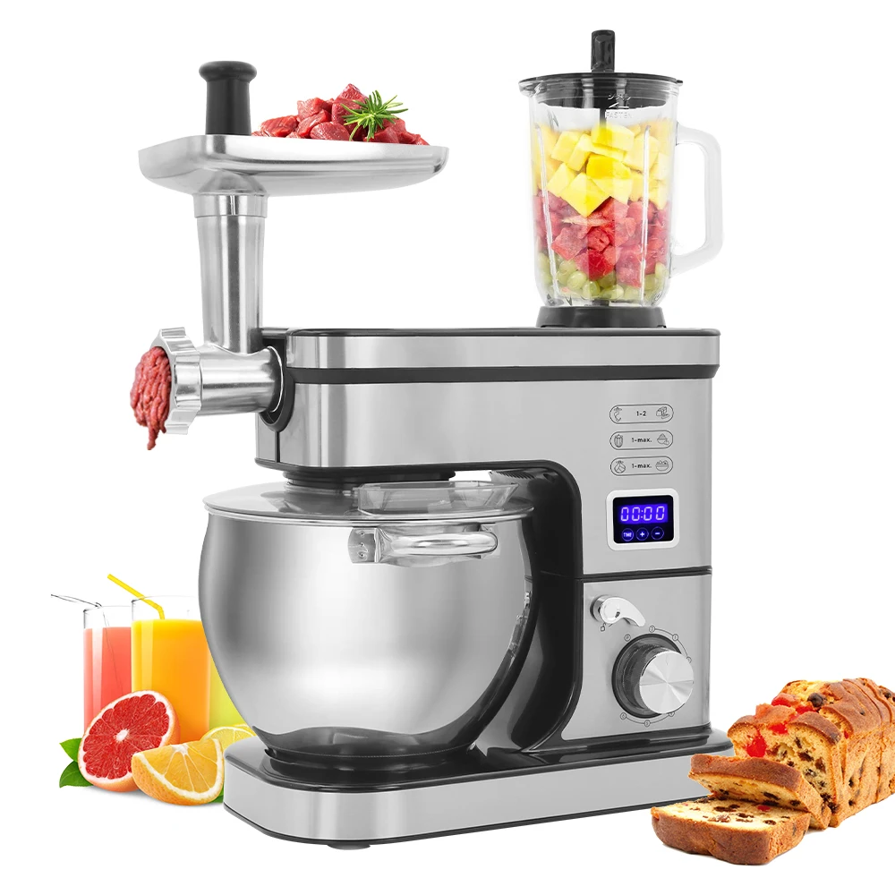 LED Display Stainless Steel Housing Large Capacity Stand Mixer Industrial Food Mixer Dough Mixer For Selling