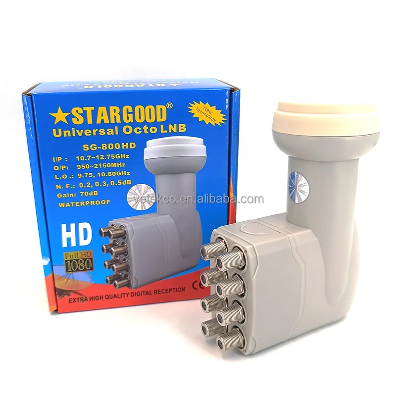 China Manufacturer Supply Hot Selling Digital KU Band Single/Twin/Quad /Octo Stargold LNB