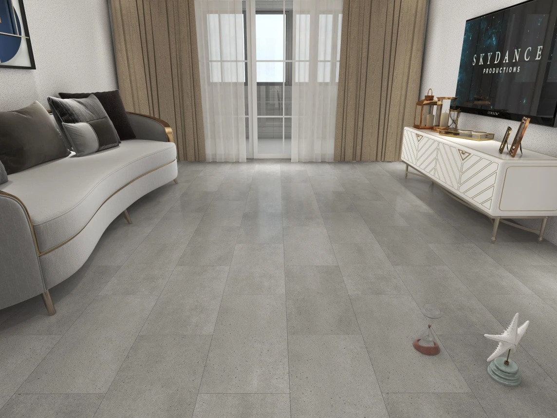 Interlocking Engineered Flooring SPC Floor Vinyl 4mm / 5mm / 6mm Stone Composite Plastic Floor Tiles