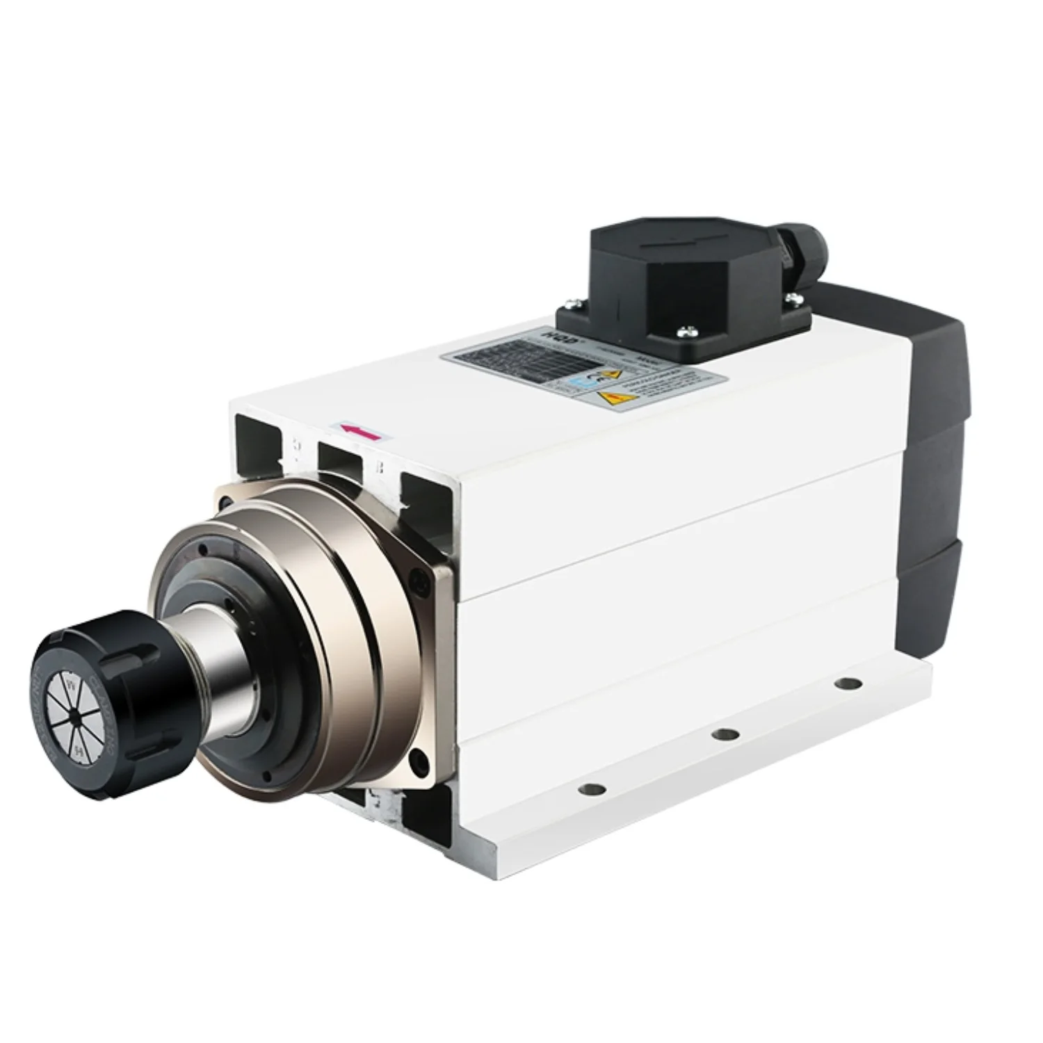 jst spindle 6kw square air cooled spindle motor 380v 18000rpm for cnc router parts