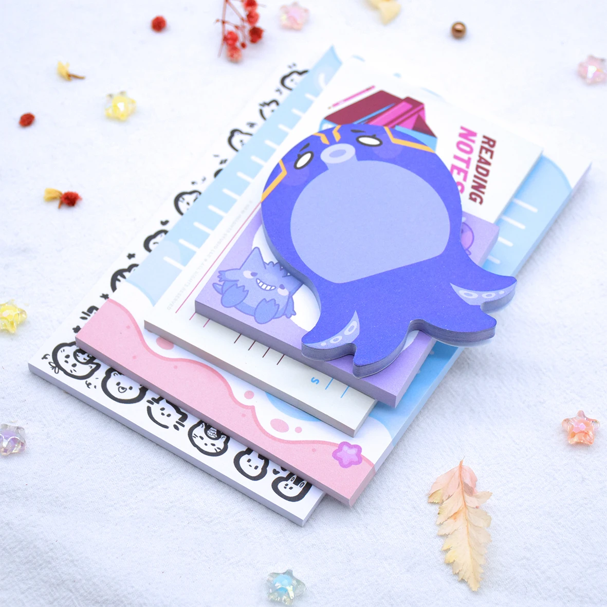 Memo pad Sticky note die cut cute  Logo Strong Letter   Large Low Price Foil Washi Tape