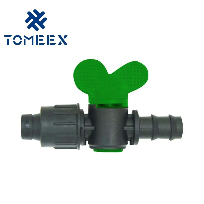 16mm plastic pipe irrigation mini bypass valves for drip tape for Irrigation System