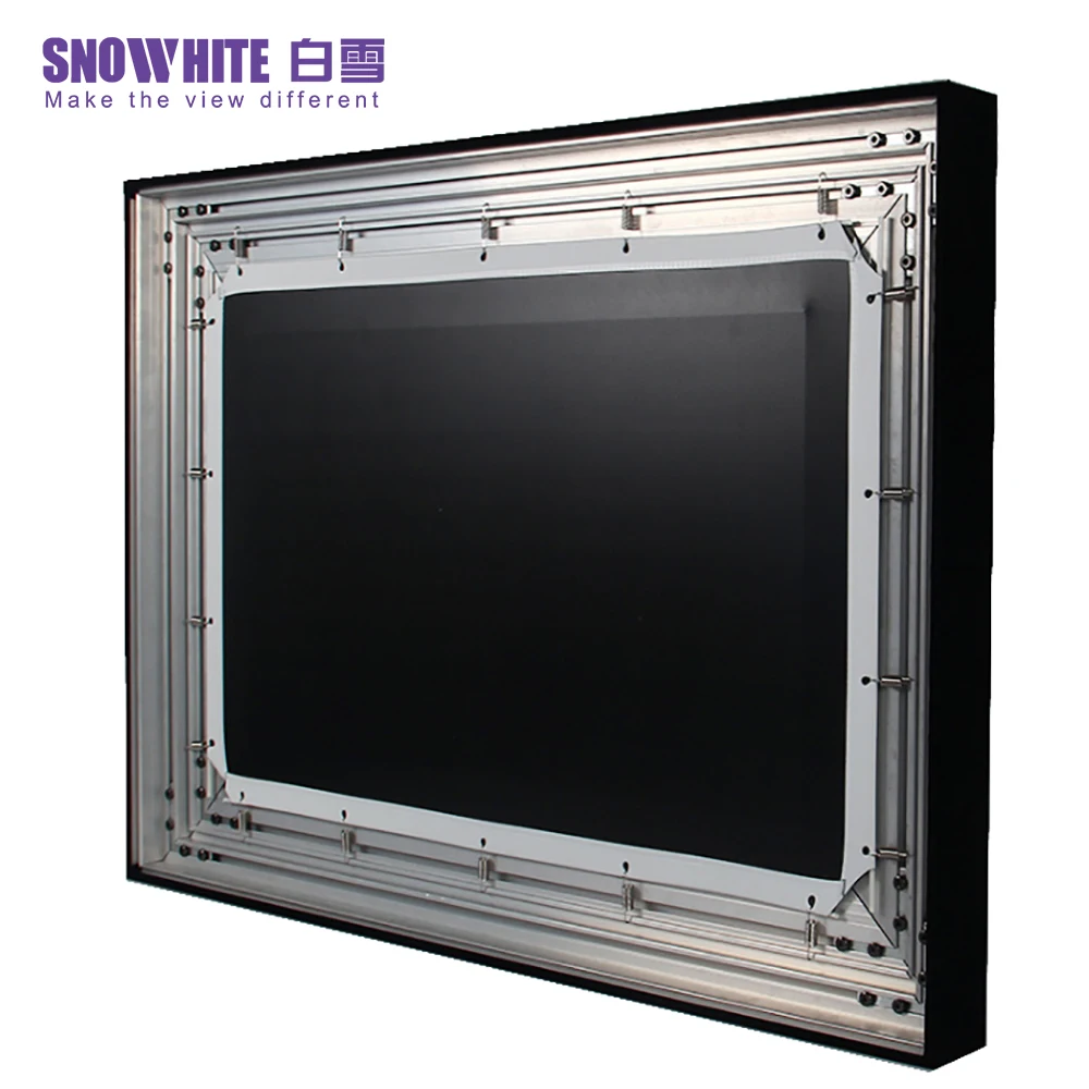 
SNOWHITE 16:9 120' Inch 3D HD Frame Projection Screen Flexible White BX-3V120KFH-CV 