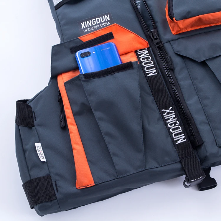 New style 75n water sports costume Water sports kayak foam swim safety life vest jacket with pockets