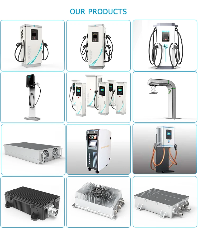 DC fast charging station 4 connector  for use of residencial commercial workplace