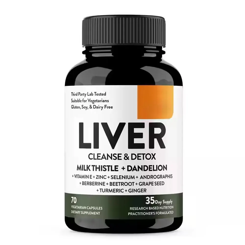 Liver Cleanse and Detox Supplement detox Liver Renew Cleanse Detox Repair Capsules Milk Thistle Dandelion Root with 9 Minerals