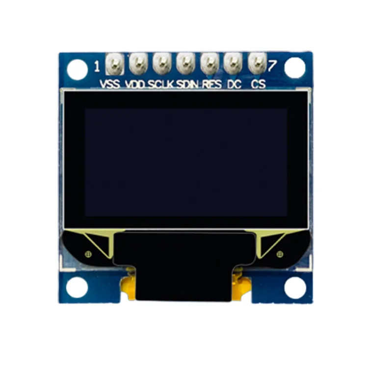 0.96 inch OLED 12864 dot matrix compatible SSD1306 drive 7 pin SPI I2C white blue yellow blue color module display 3.3V