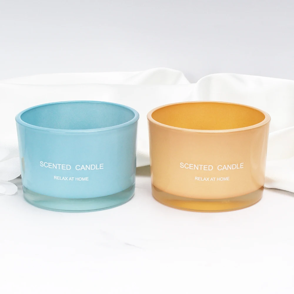 Home Decor 8oz 10oz 14oz 16oz Mini Glass Jar For Making Candle Holder Glasses Jars Candle Containers With Bamboo Lids