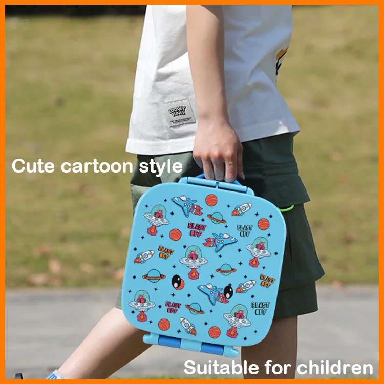 New Arrival Food Grade Material Bento Lunch Box With Cartoon Pictures For Kids