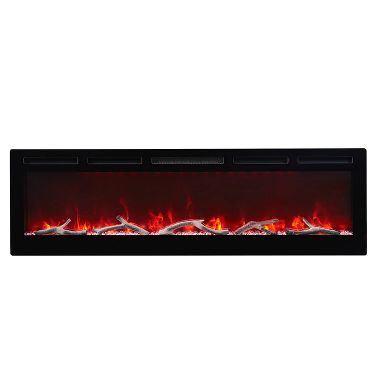 60 IN Wall Recessed Modern Decorative Electric Fireplace