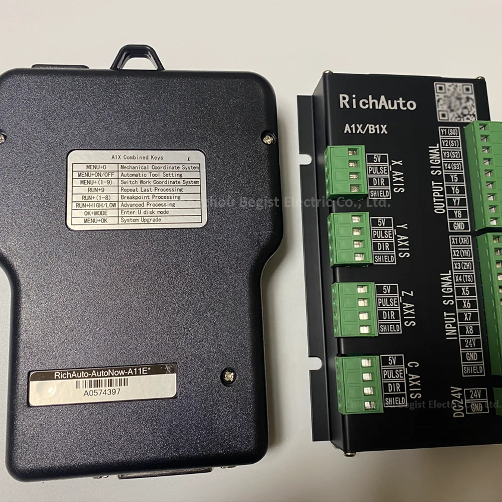 Richauto Dsp A11 A18 3-axis Motion Control System, English, A11e A18e Dsp Usb Handle Controller For Cnc Router