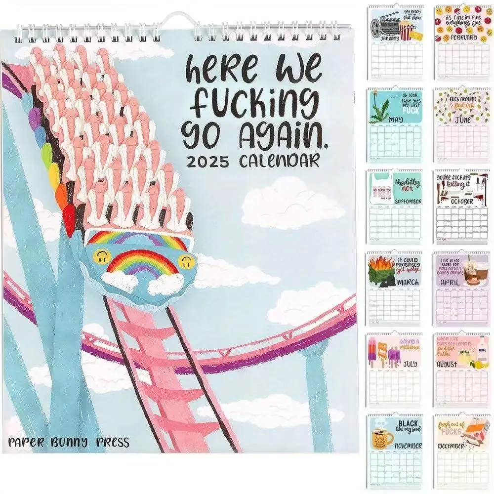 Новое поступление 2025 календарь для усталых задниц женщин Fu-ck It Planner ежемесячный