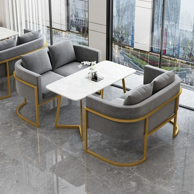 Upholstere Loveseat and Accent Chair Set Living Room Chair with Thick Padded Seat Armchairs