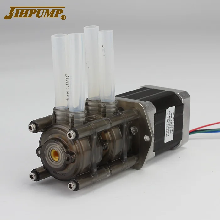  Jihpump 430 мл/мин. 12V Высокая точность небольшой мини микро Многоканальный Перистальтический Насос Регулируемый объёмный расход водный дозатор для