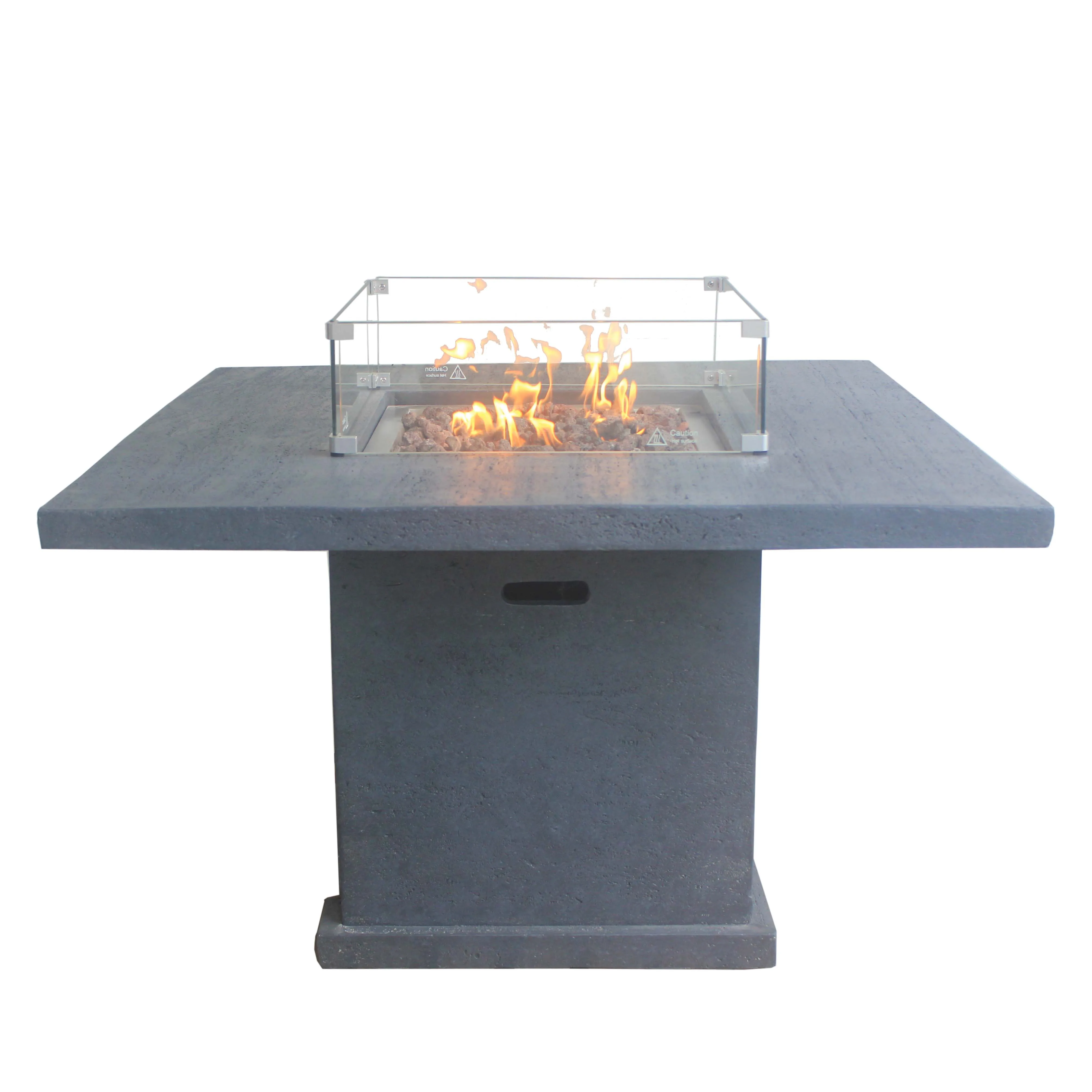 High End Good Quality Propane Outdoor Patio Dining Table Fire Pit