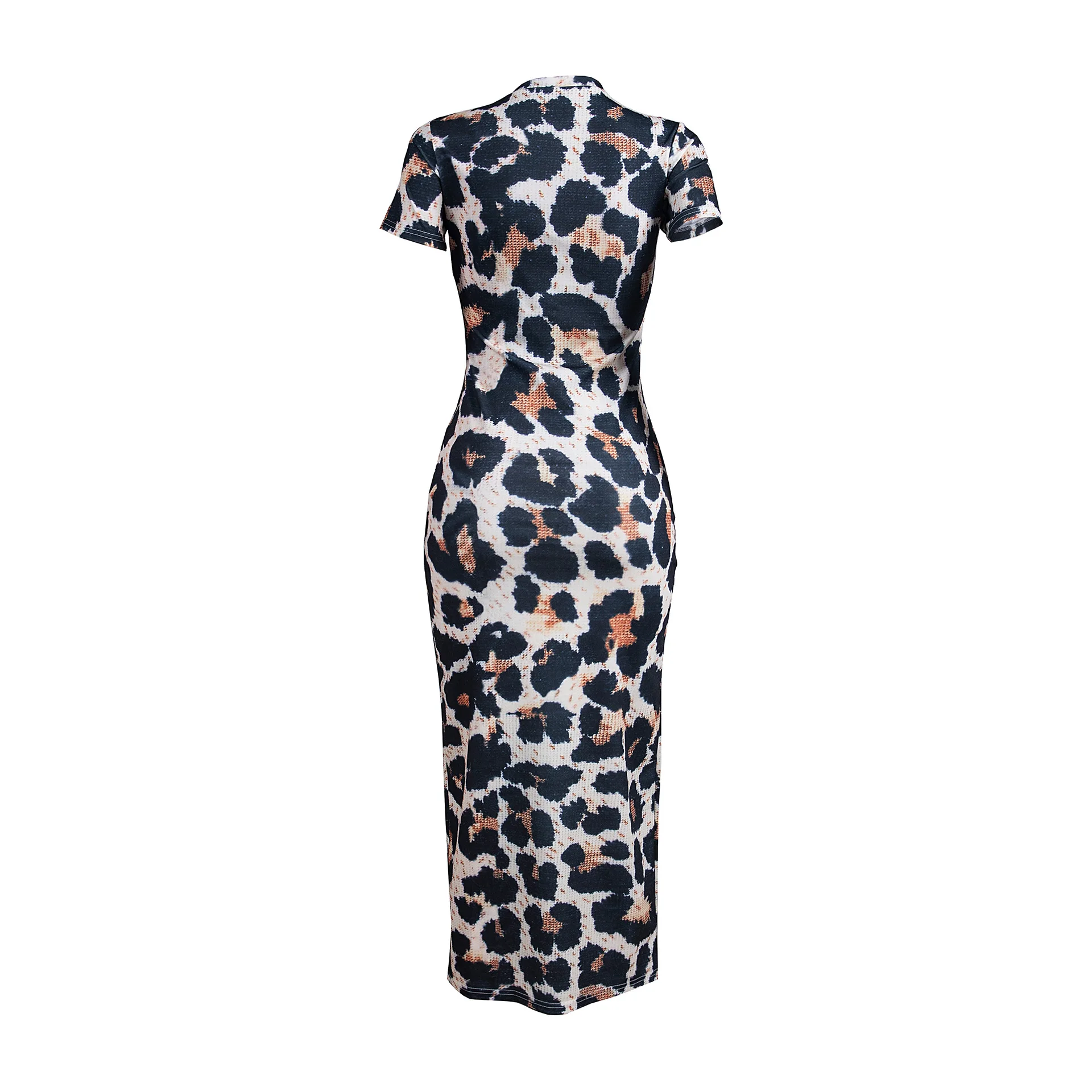 Custom Image Personalized Women Bodycon Midi Sheath Dress Print on Demand O-neck Long Sleeve for Teen Girls Drop shipping