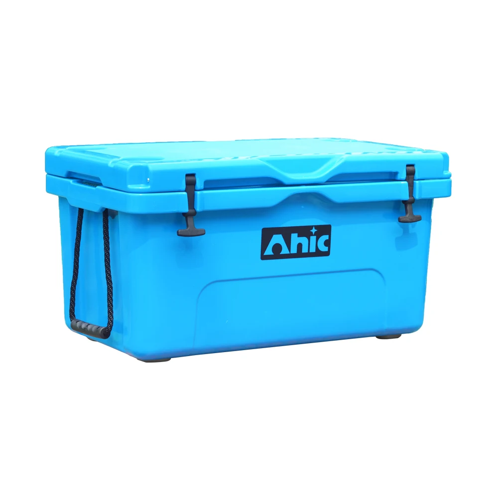 70QT camping polyethylene cooler box ice outdoor fishing hard cooler