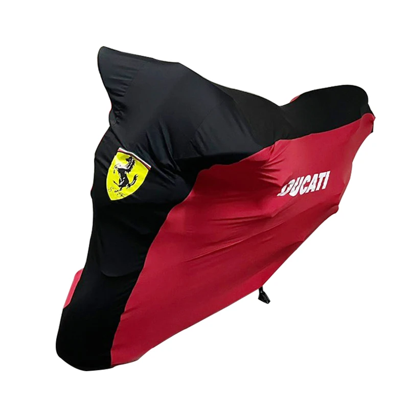 Custom high elastic outdoor sunproof waterproof motorcycle rain cover