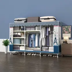 High Quality Bedroom Furniture Wardrobe Chinese Factory Direct Sale Combination Wardrobe For Clothes Storage With Low Price