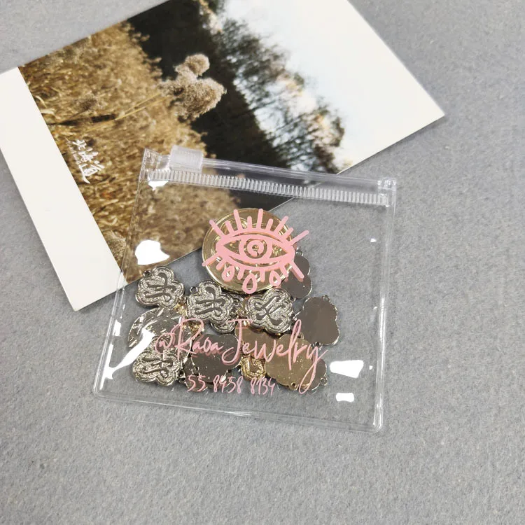 PE Pvc Plastic Bag Packaging customized printed tshirt clothes packaging slider zip lock
